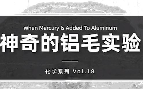 在铝板上滴一点水银就能长出毛来?这是怎么回事?铝汞齐了解一下哔哩哔哩bilibili