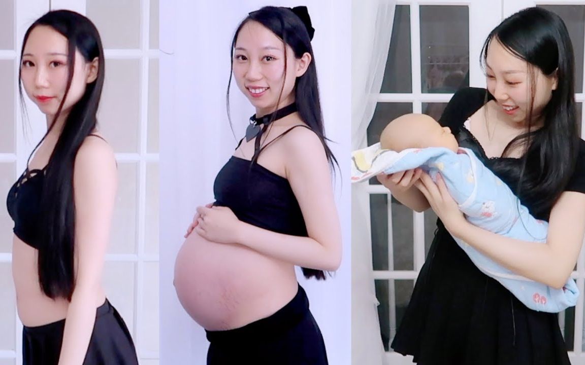 记录孕期肚子的变化，亲眼看着它涨成“气球”【YumiKing】