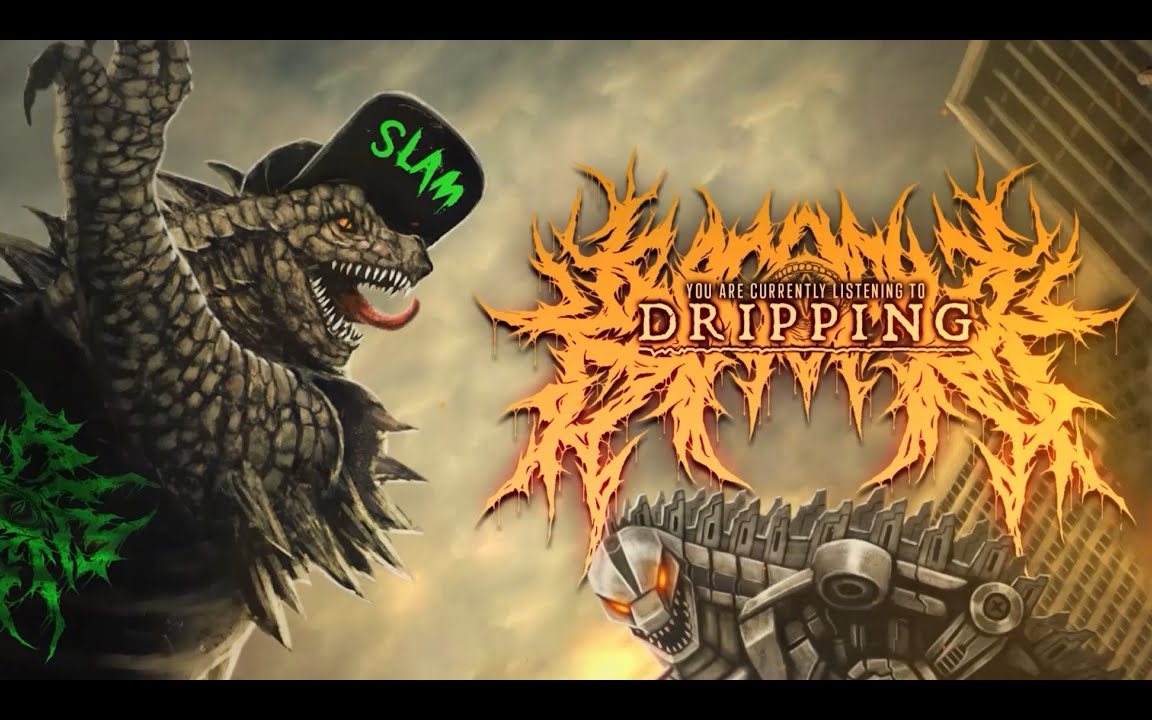 美国Slam残酷死亡金属KROCOPHILE  DRIPPING [OFFICIAL LYRIC VIDEO] (2023)哔哩哔哩bilibili