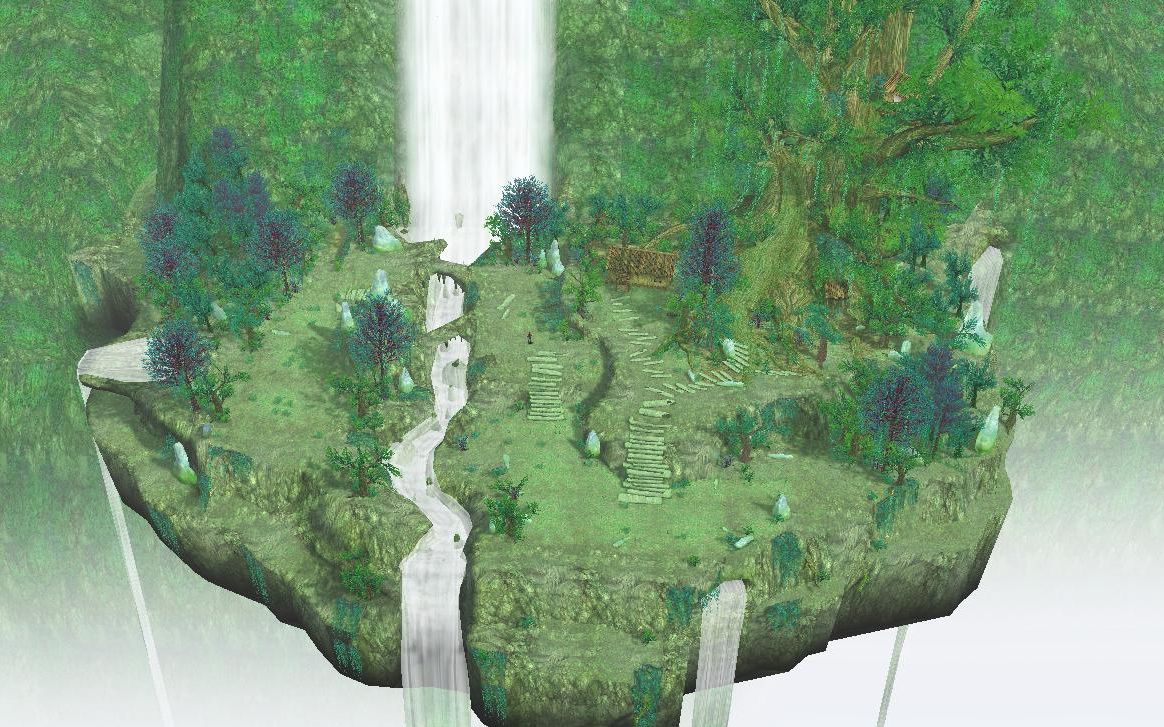 仙剑四 游戏场景俯瞰01—青鸾峰&石沉溪洞_哔哩哔哩_bilibili