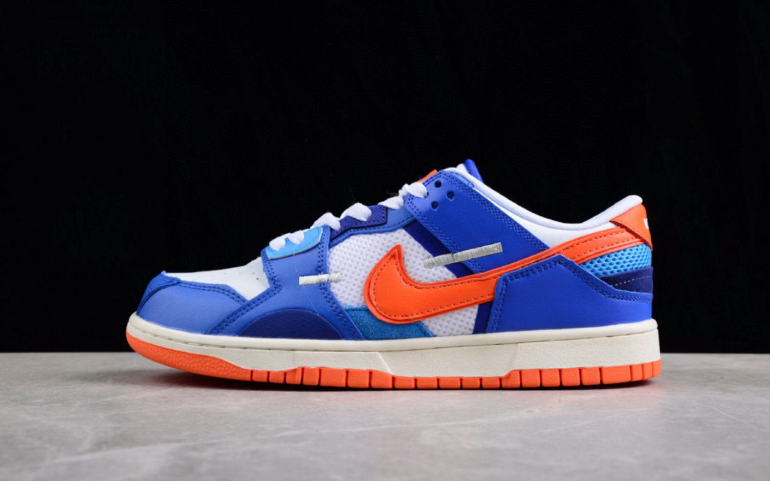 耐克 Nike SB Dunk Low Scrap Sportswear Knicks 蓝白橙尼克斯解构板鞋DM0128100哔哩哔哩bilibili