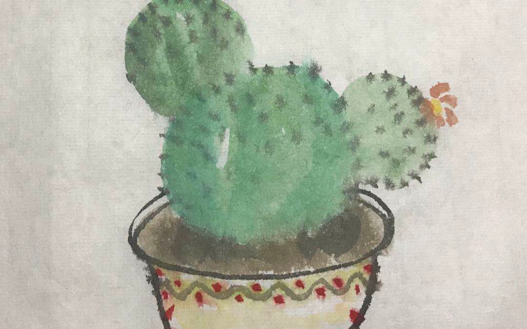 少儿国画:仙人球