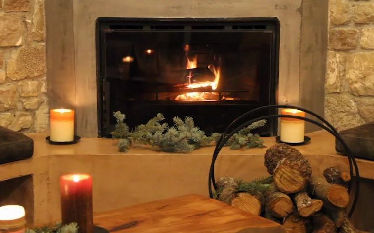 白噪音氛围音冬夜壁炉烤火欧洲乡村别墅陪你学习专注工作放松助眠3h