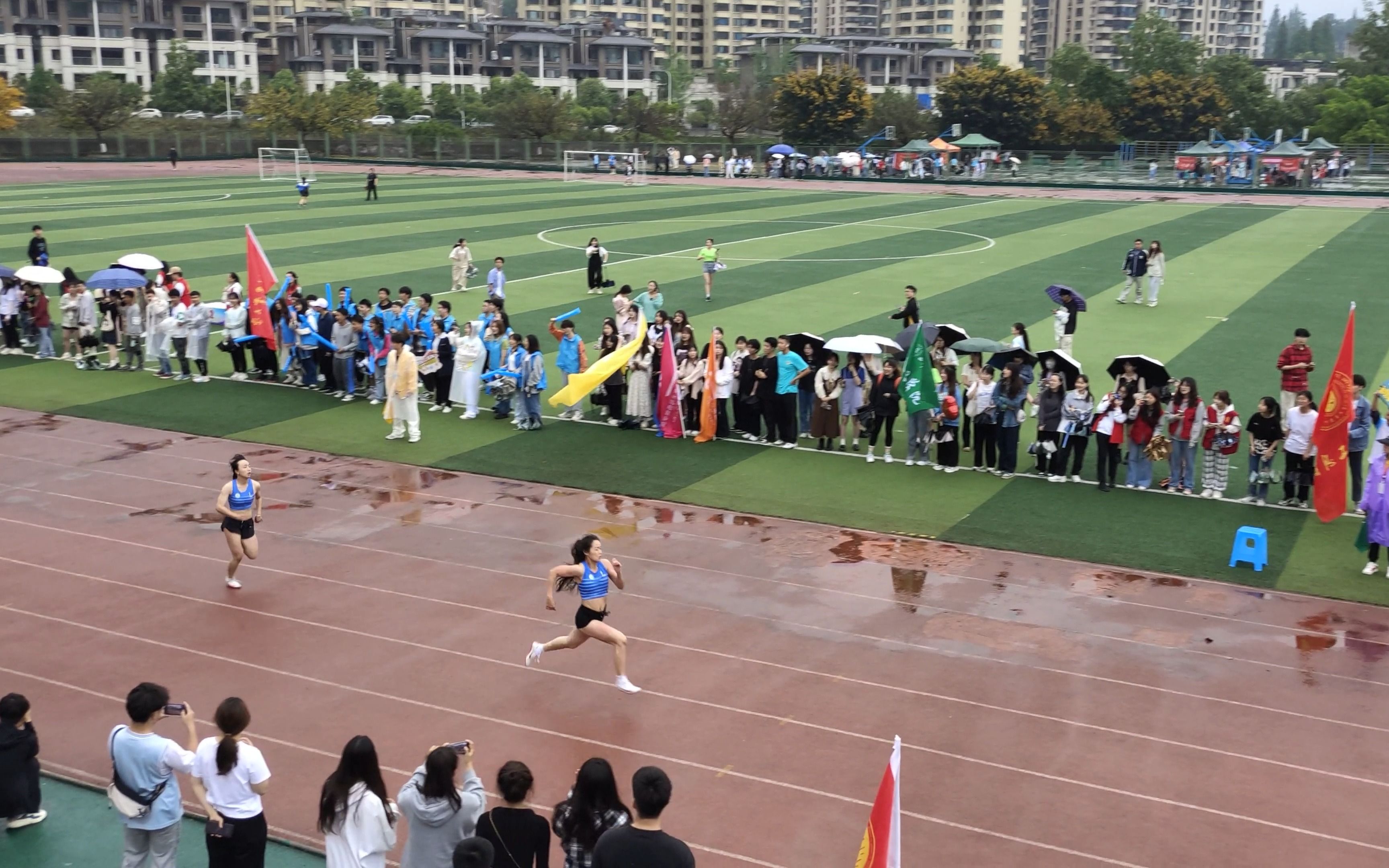 四川农业大学第四十一届校运会雅安赛区男子100m预赛合集