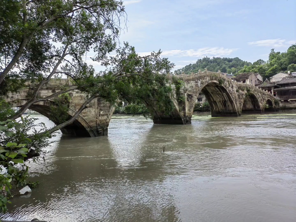 寺前桥,五洞石拱桥._哔哩哔哩_bilibili