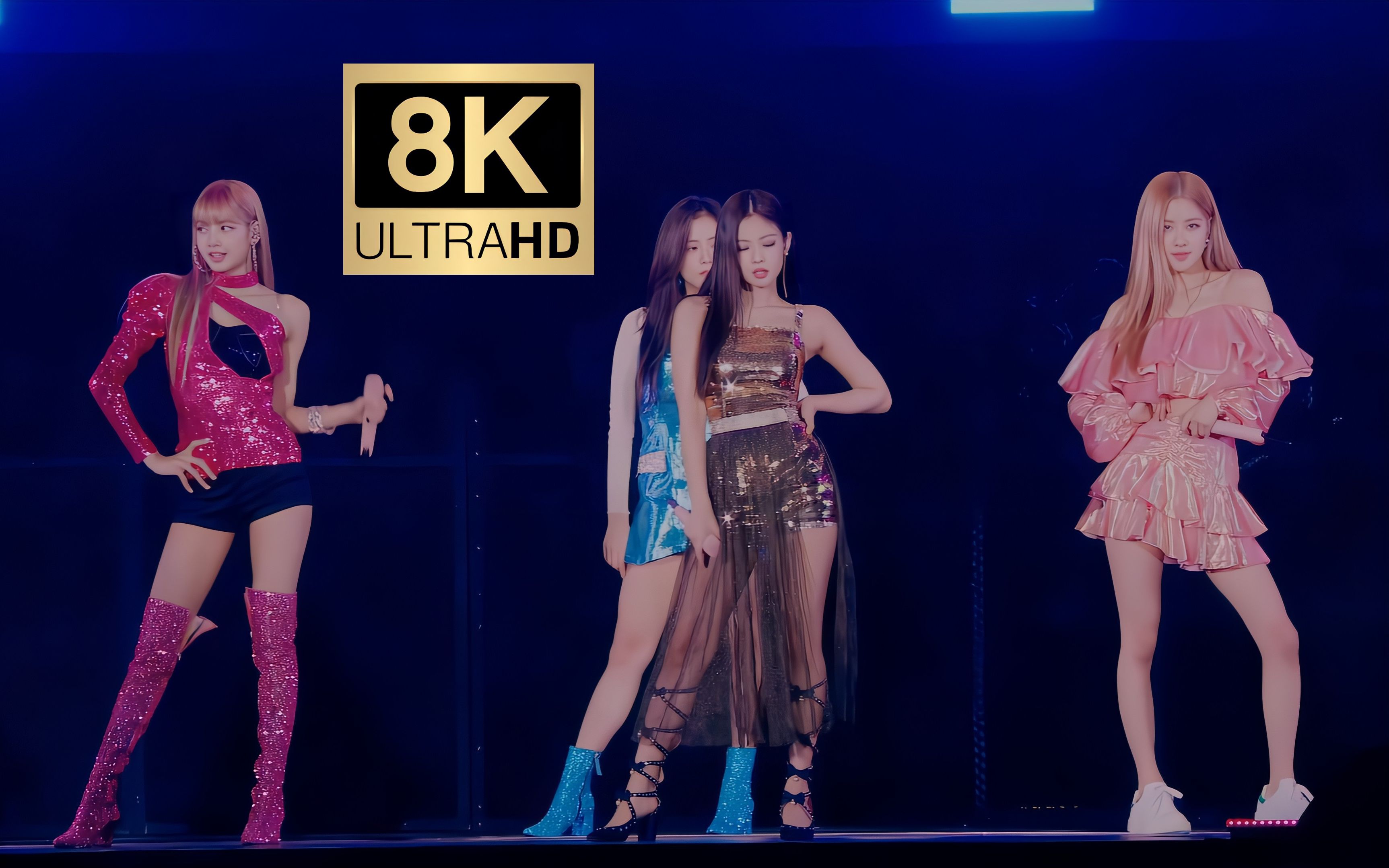 [图]【8K修复顶级画质】粉墨全员 BLACKPINK《 Kiss and Make Up》演唱会超高清现场！