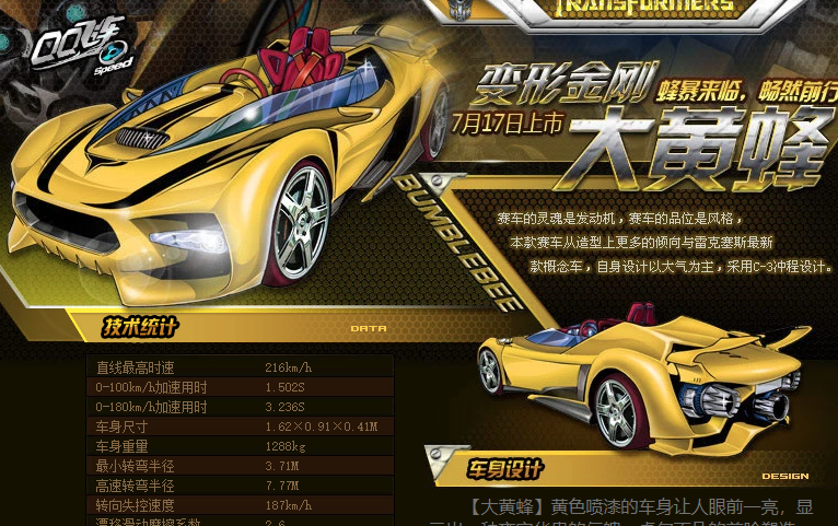 2009年qq飞车b车大黄蜂试车视频后琳琅时代的b车性能之王蜂暴来临畅然