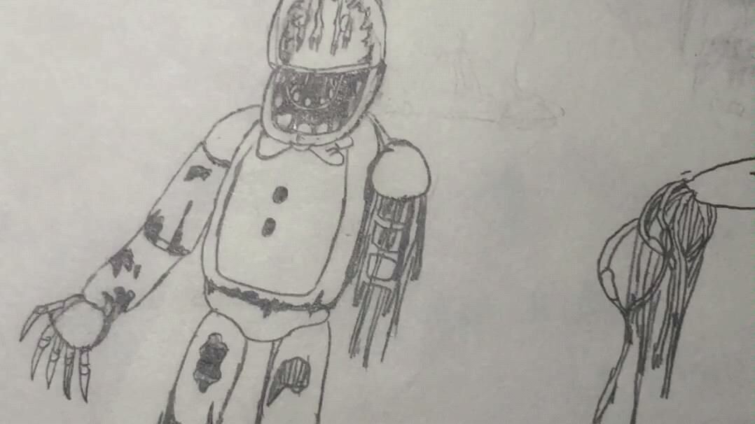 自己画的旧邦尼(fnaf粉福利来了)