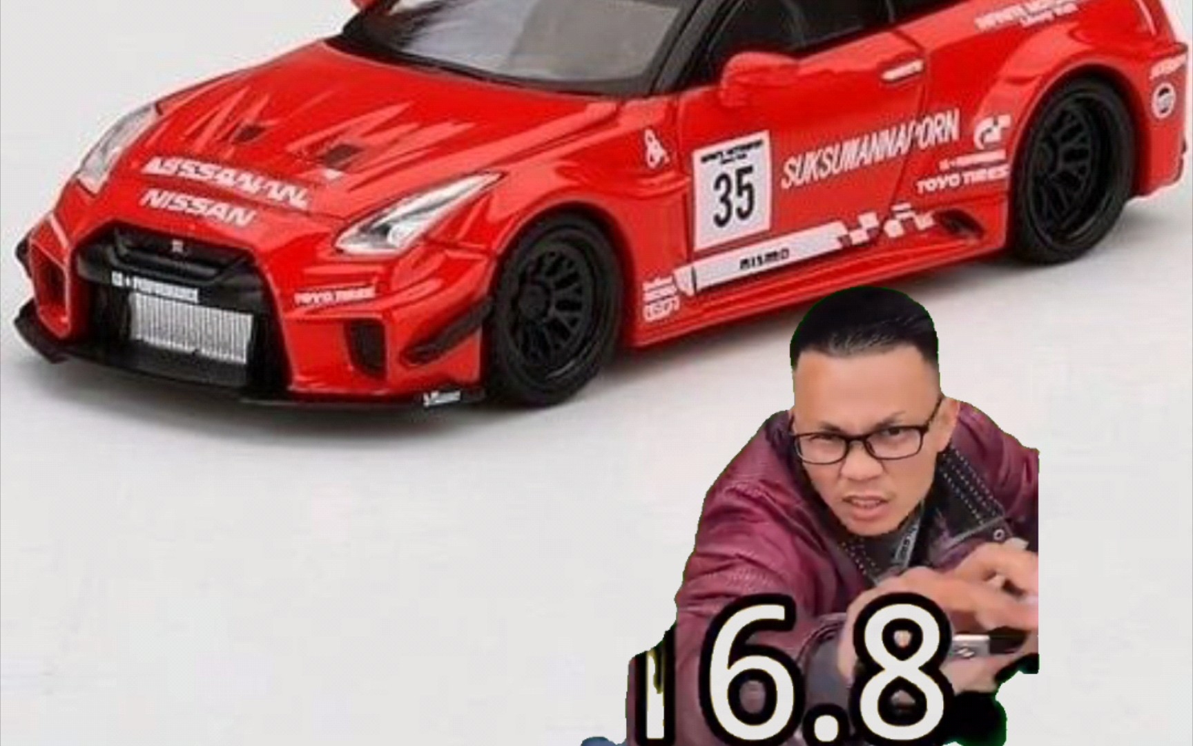 鹿哥喜提minigt日产r35