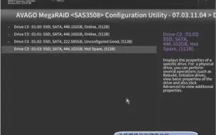 Download Video: 超聚变服务器Avago SAS3508 RAID控制卡UEFI模式配置指导删除热备盘