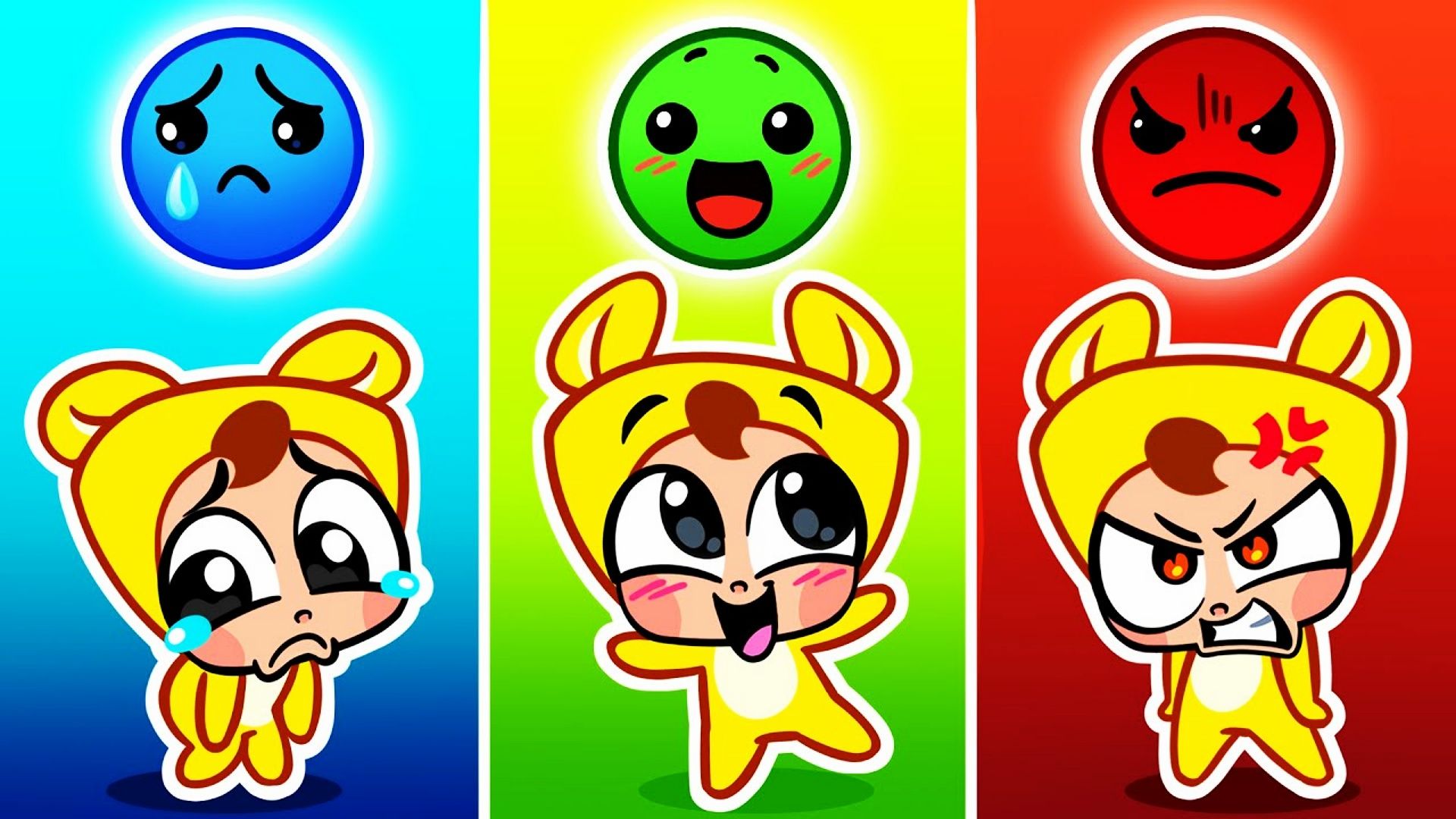 搞笑动画:表情大作战,小宝贝演绎不同的情绪,闹出大笑话!