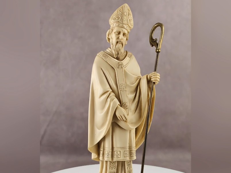 意大利手工雕刻雪花石膏人偶中古石雕摆件装饰品