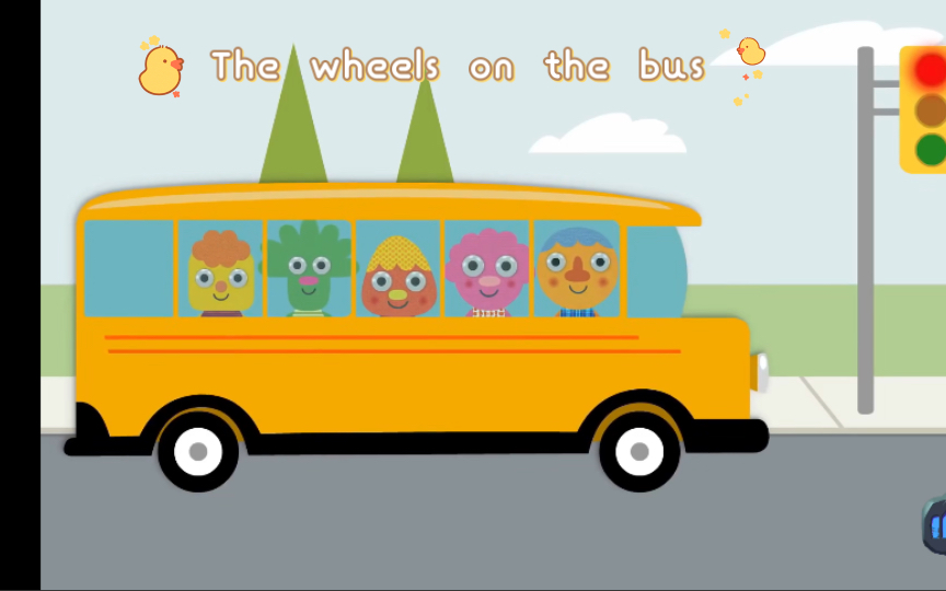 英文儿歌之公交车上的轮子(The wheels on the bus)哔哩哔哩bilibili