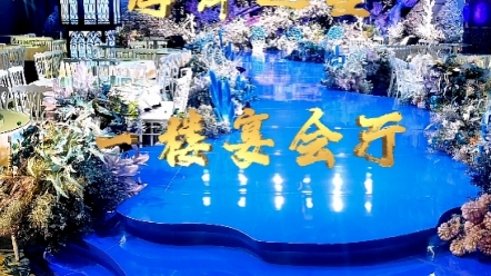 航拍营口百嘉喜宴酒店五大主题厅之一海洋之星宴会厅
