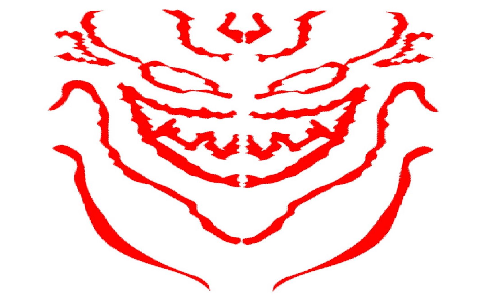 《魔刀千刃》鬼脸对称图