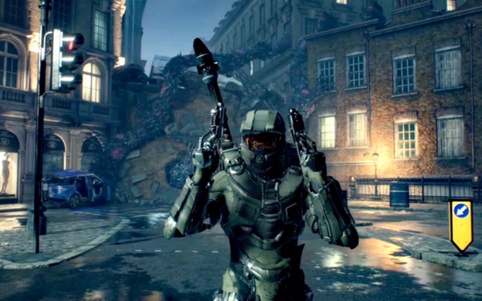 士官长的枪斗术,真是帅到掉渣!