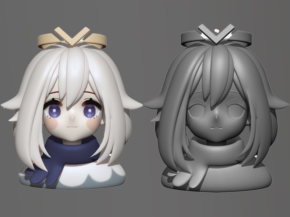 【zbrush雕刻】卡通q版人物手办制作,适合新手入门简单案例