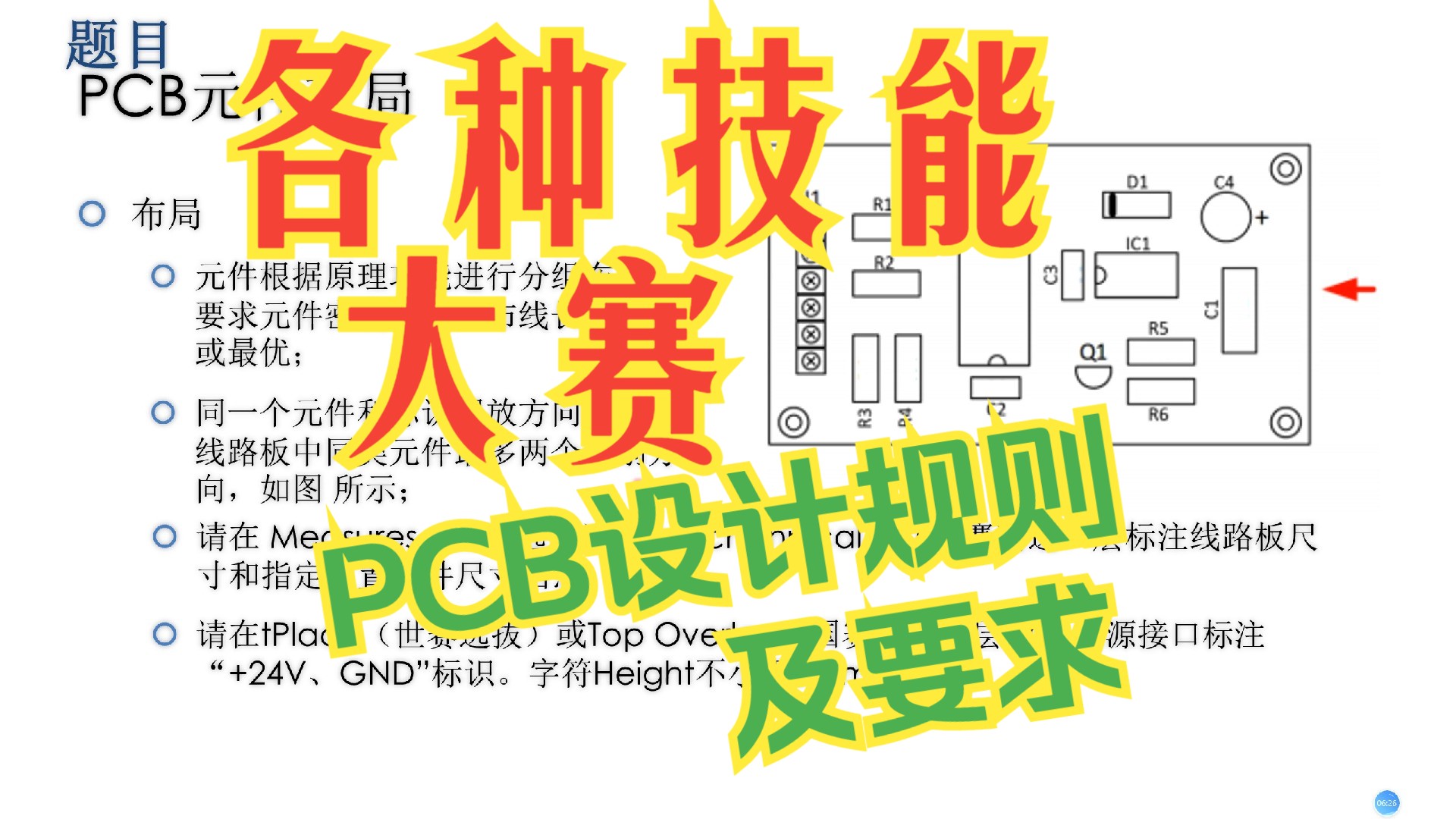 省市国家世界技能大赛PCB设计规则及要求简单介绍哔哩哔哩bilibili