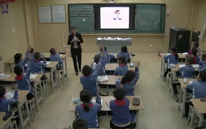 [图]人教（精通）英语三年级下册 Unit2 I'm in Class One,Grade Three.Lesson7 优质课教学视频+PPT课件_5.[SplitI