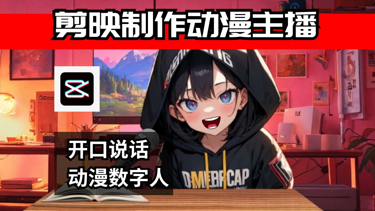 如何使用剪映制作开口说话的动漫数字人