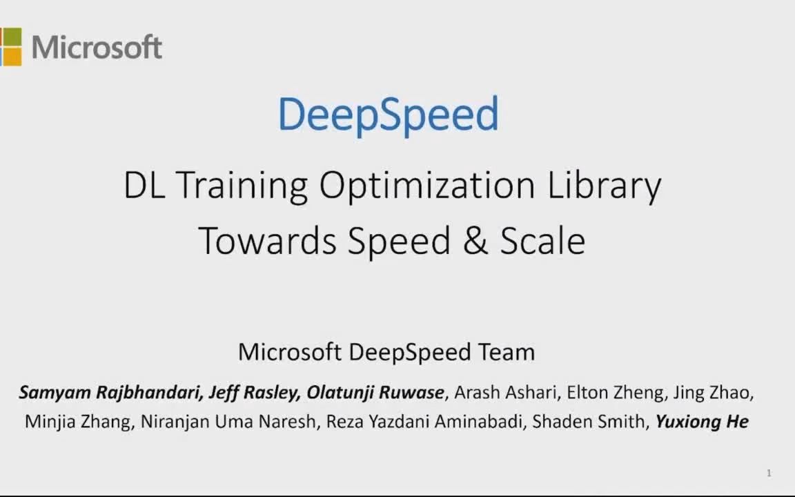 [图]ZeRO & Fastest BERT_ Increasing the scale and speed of deep learning training in