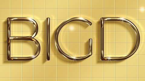 Photoshop教程 酷炫金色字体效果 哔哩哔哩