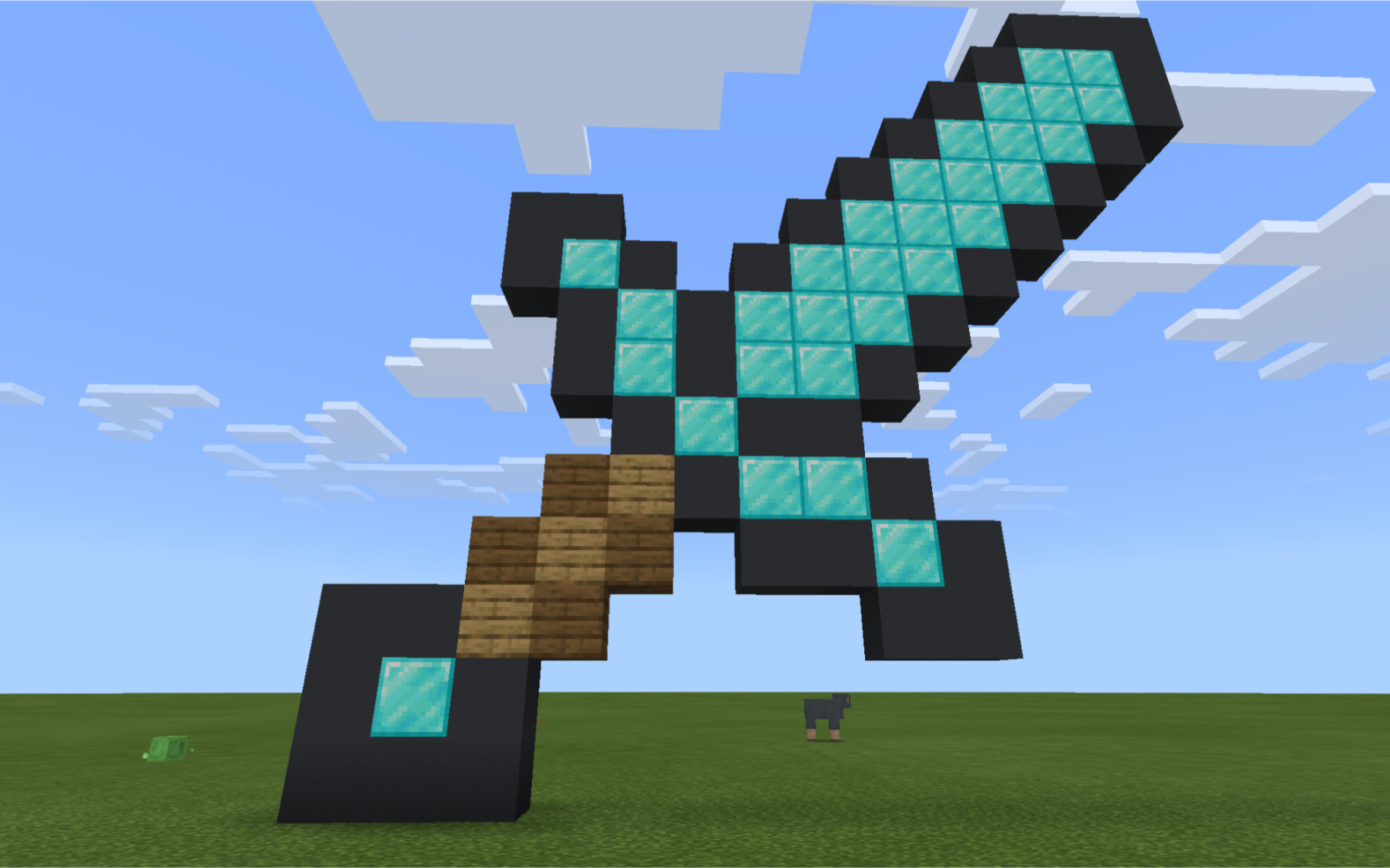 《我的世界》随手做的钻剑_哔哩哔哩 (゜-゜)つロ 干杯~-bilibili