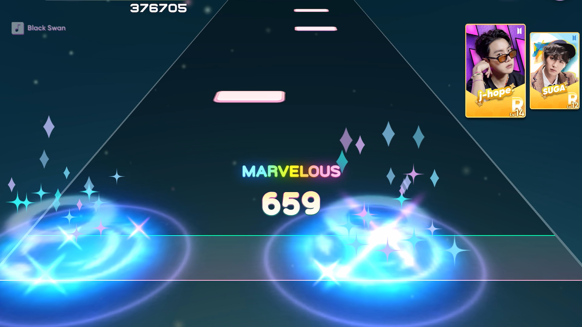 【rhythm hive】bts《black swan》极度困难all excellent 套曲即仙曲