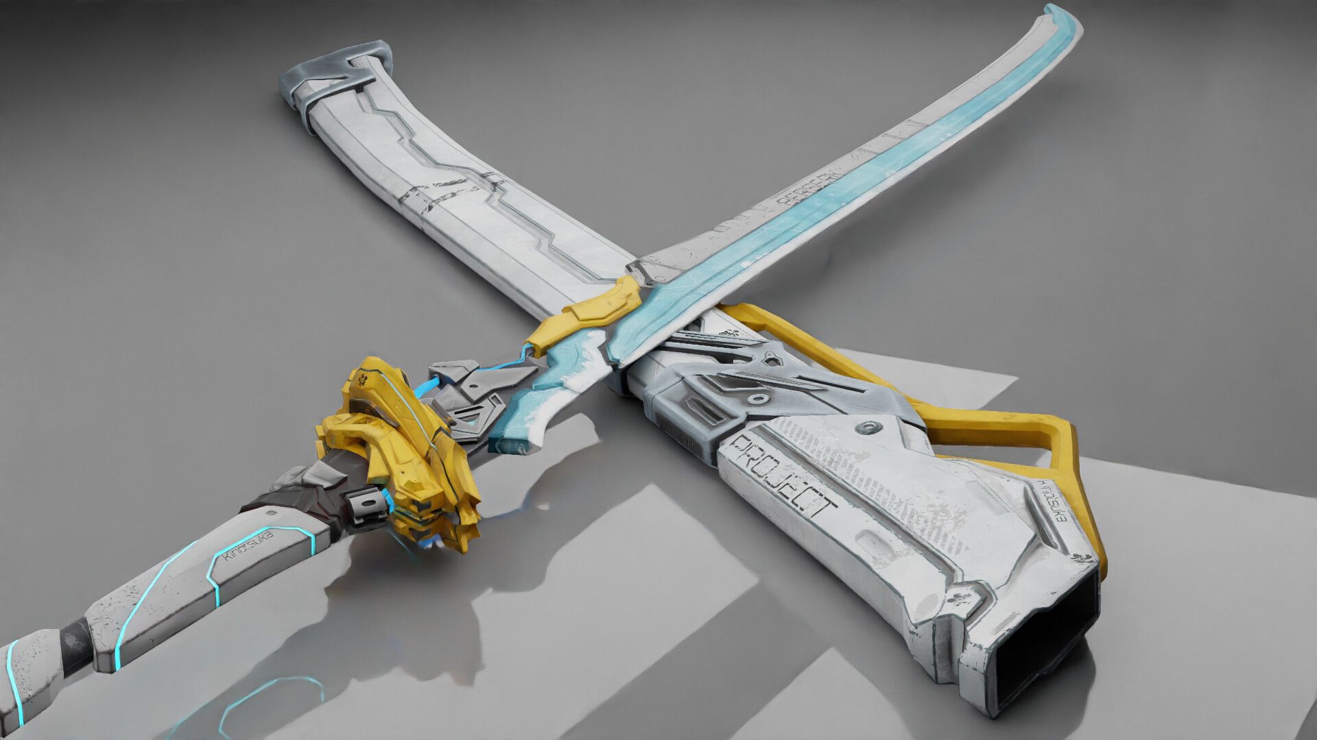 次世代冷兵器武器全流程制作,从模型布线/uv/材质完整