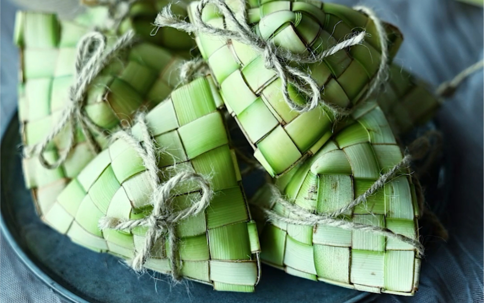 阿米亚花艺|剑叶手工编织粽子,你会包粽子吗?