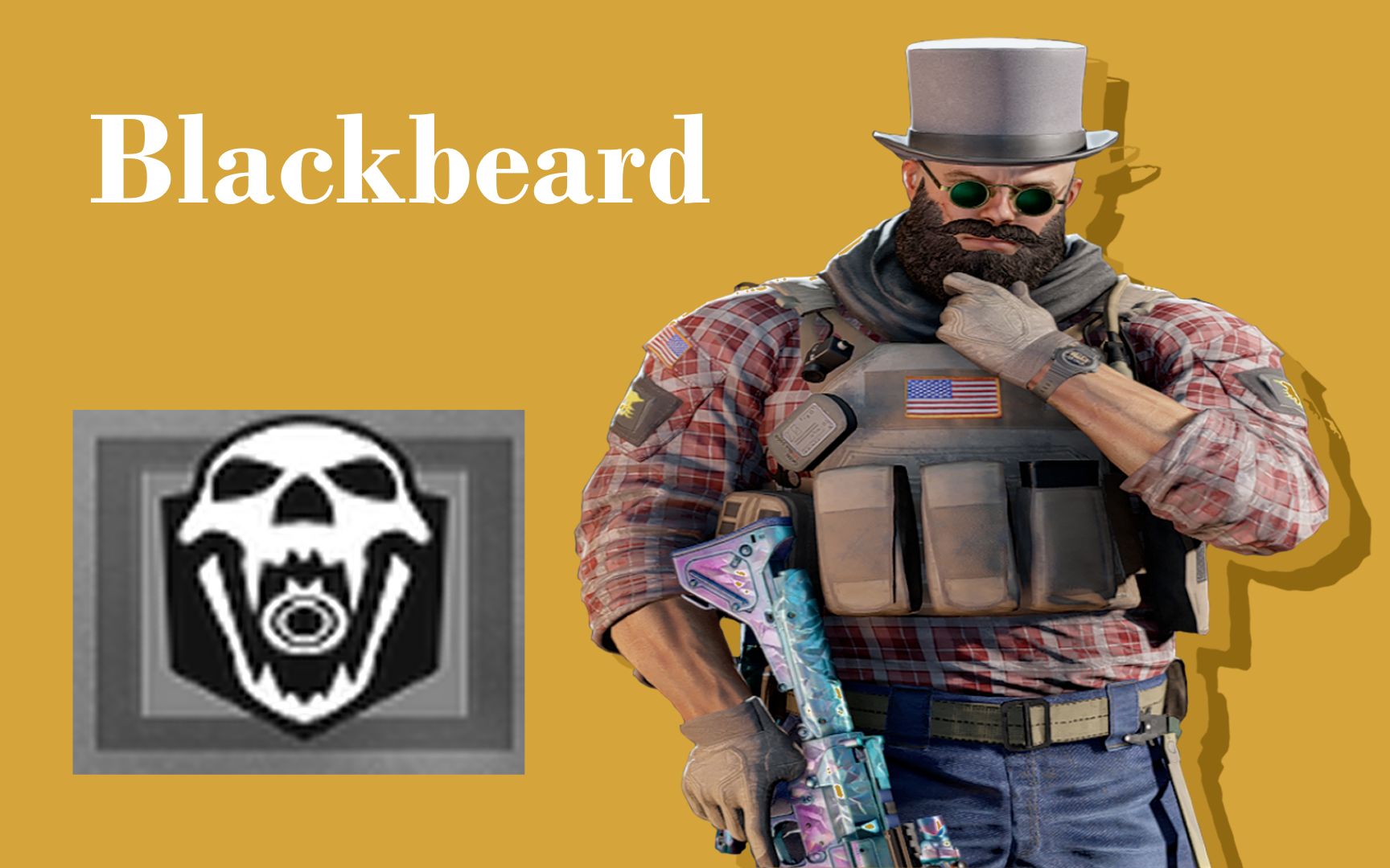 【彩虹六号】Blackbeard/枪盾豆豆最棒的彩六干员教学第二十三期网络游戏热门视频