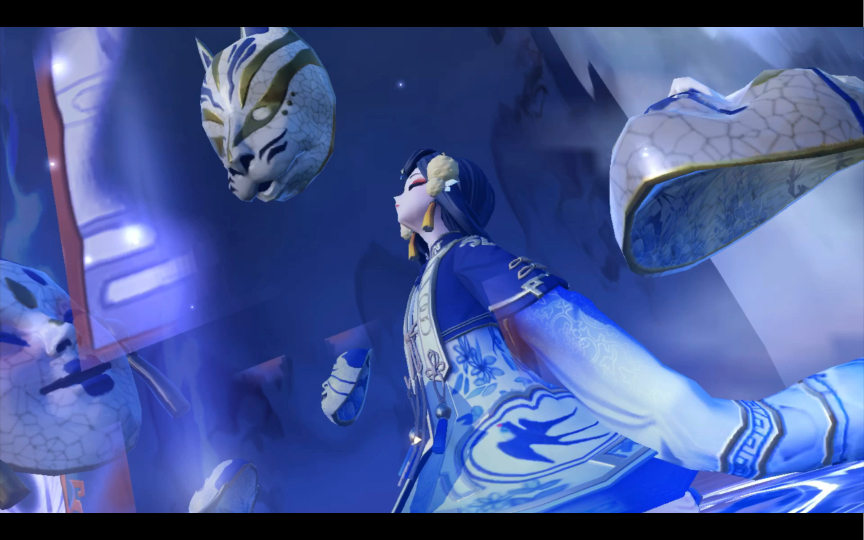 面灵气61蓝61典藏皮肤 青花百相