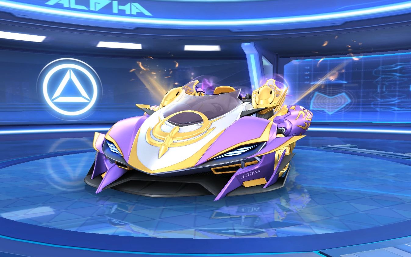 圣斗士主题a车智慧女神车库展示与模型试跑_哔哩哔哩_bilibili