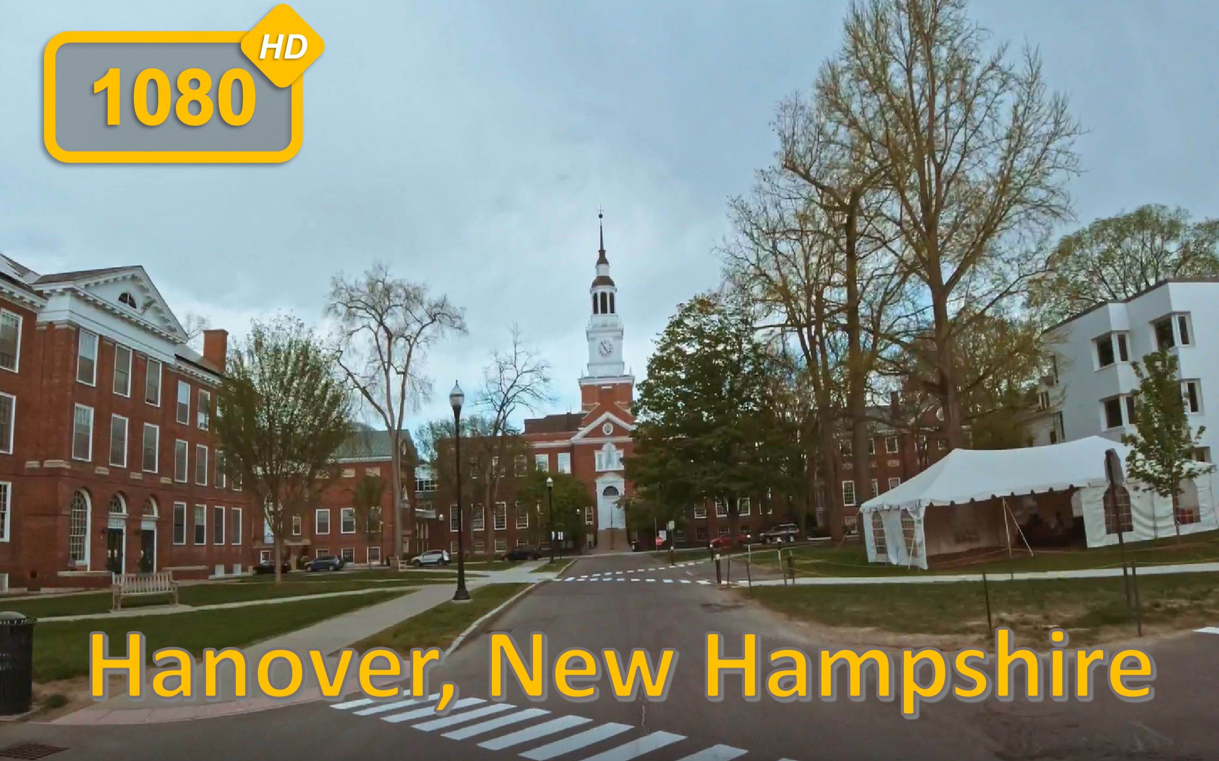 汉诺威,新罕布什尔州 Driving in Hanover, New Hampshire  行车旅游Vlog哔哩哔哩bilibili