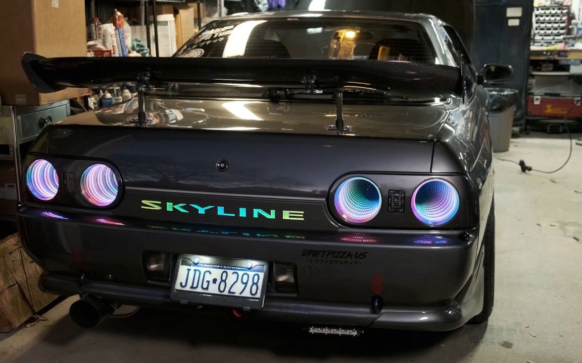 fivem 秋田县 独家自制 深渊之眼gtr32展示视频 zmodeler3 呼吸灯 rgb