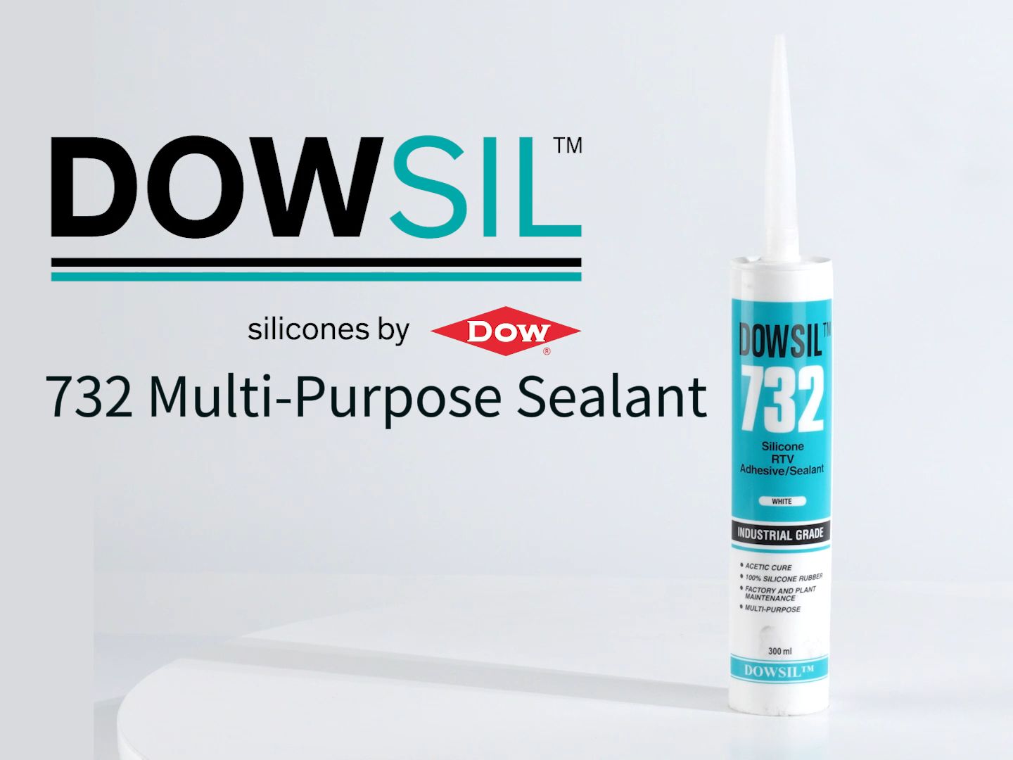 陶熙 DOWSIL™ 732 MultiPurpose Sealant WHITE 密封胶 (300ML) 汇平商城哔哩哔哩bilibili