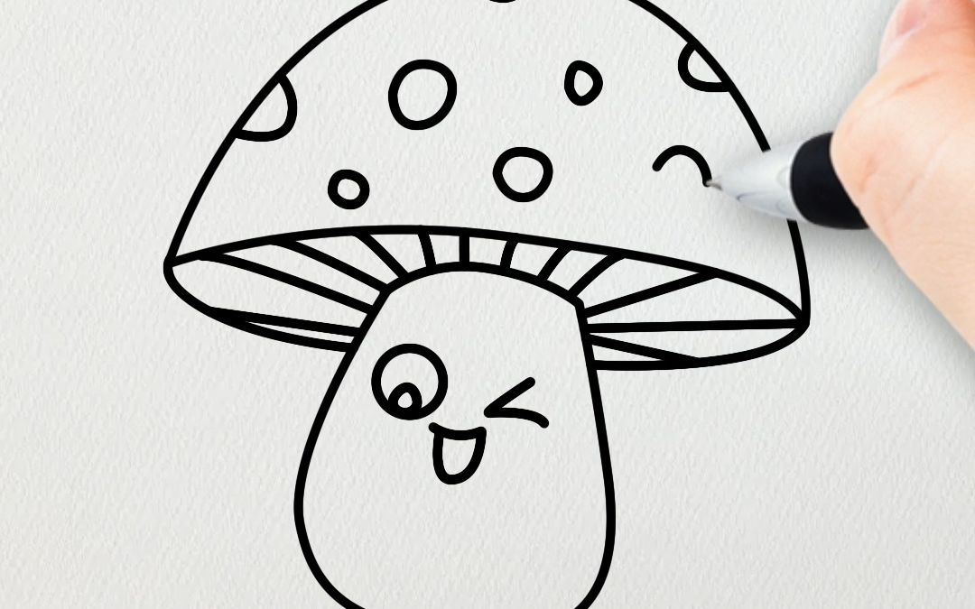小蘑菇的画法图片