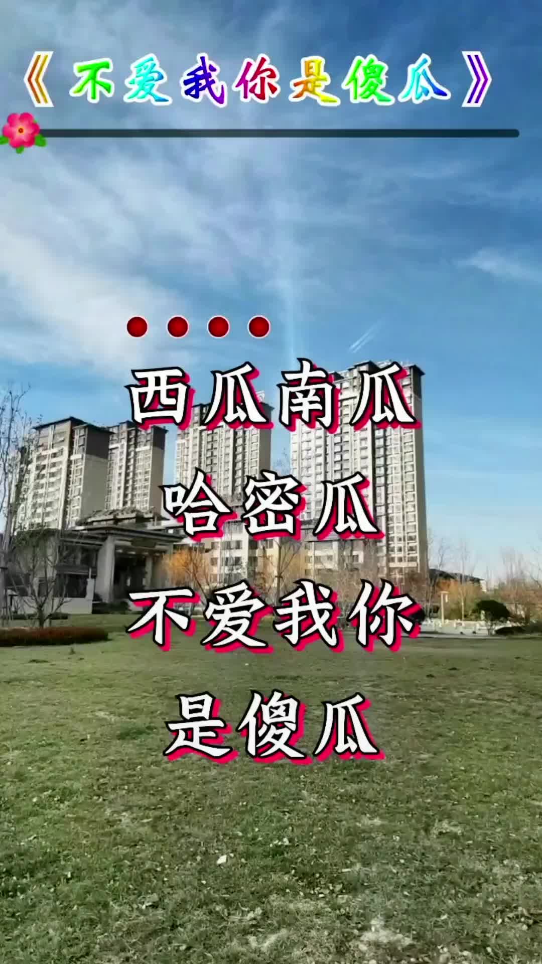 [图]西瓜南瓜哈密瓜不爱我你是傻瓜热门音乐搞笑改编歌曲