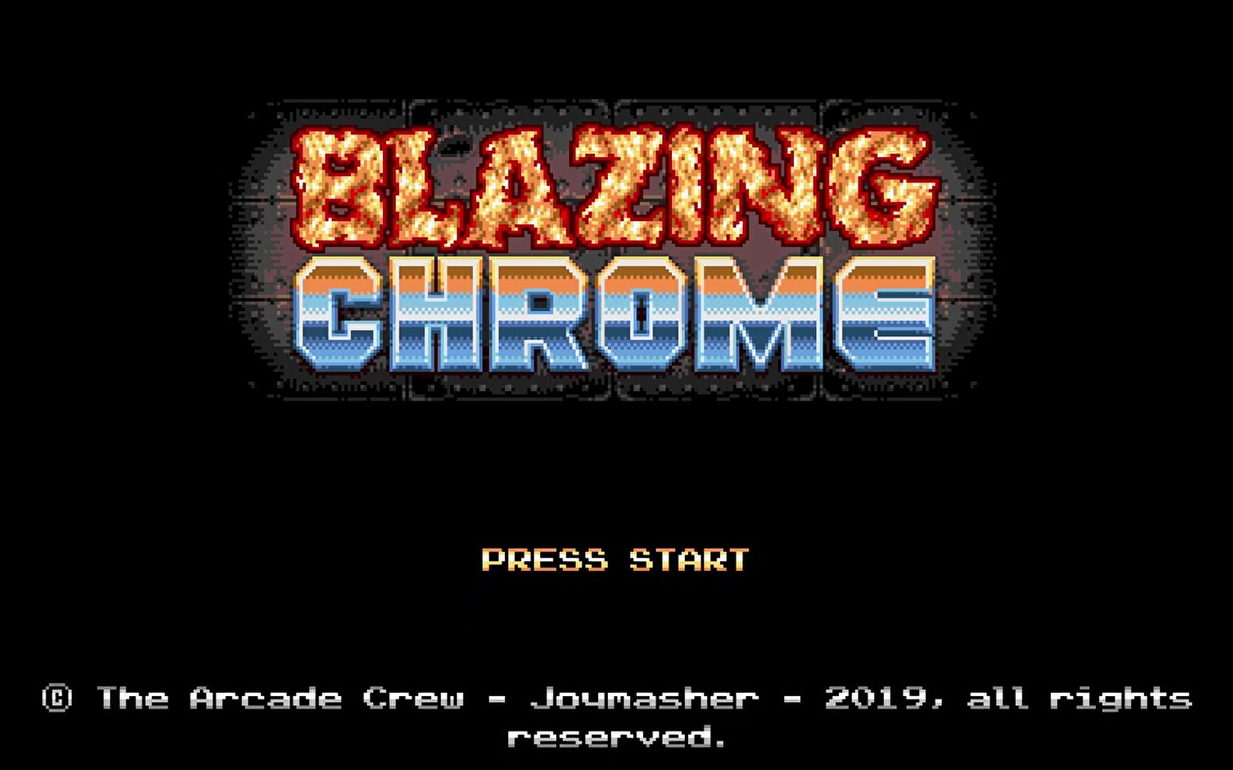 [图]魂斗罗like - Blazing Chrome 炽热合金试玩