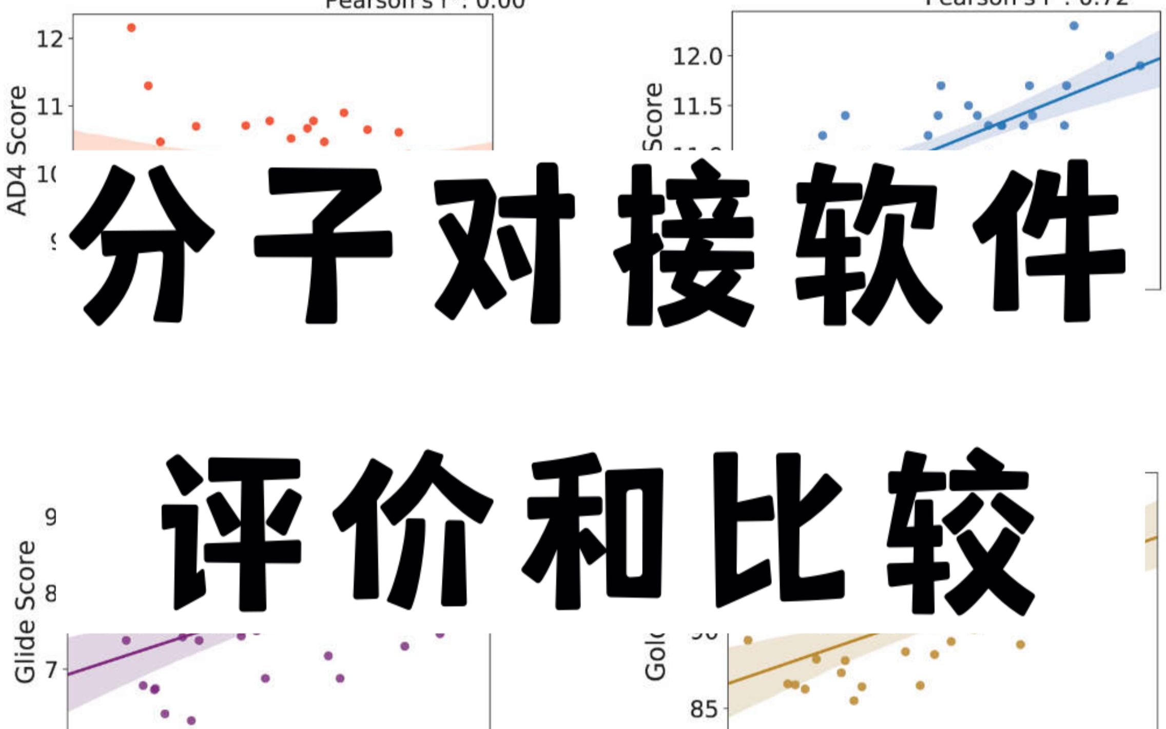 分子对接  怎么评价和比较分子对接软件哔哩哔哩bilibili