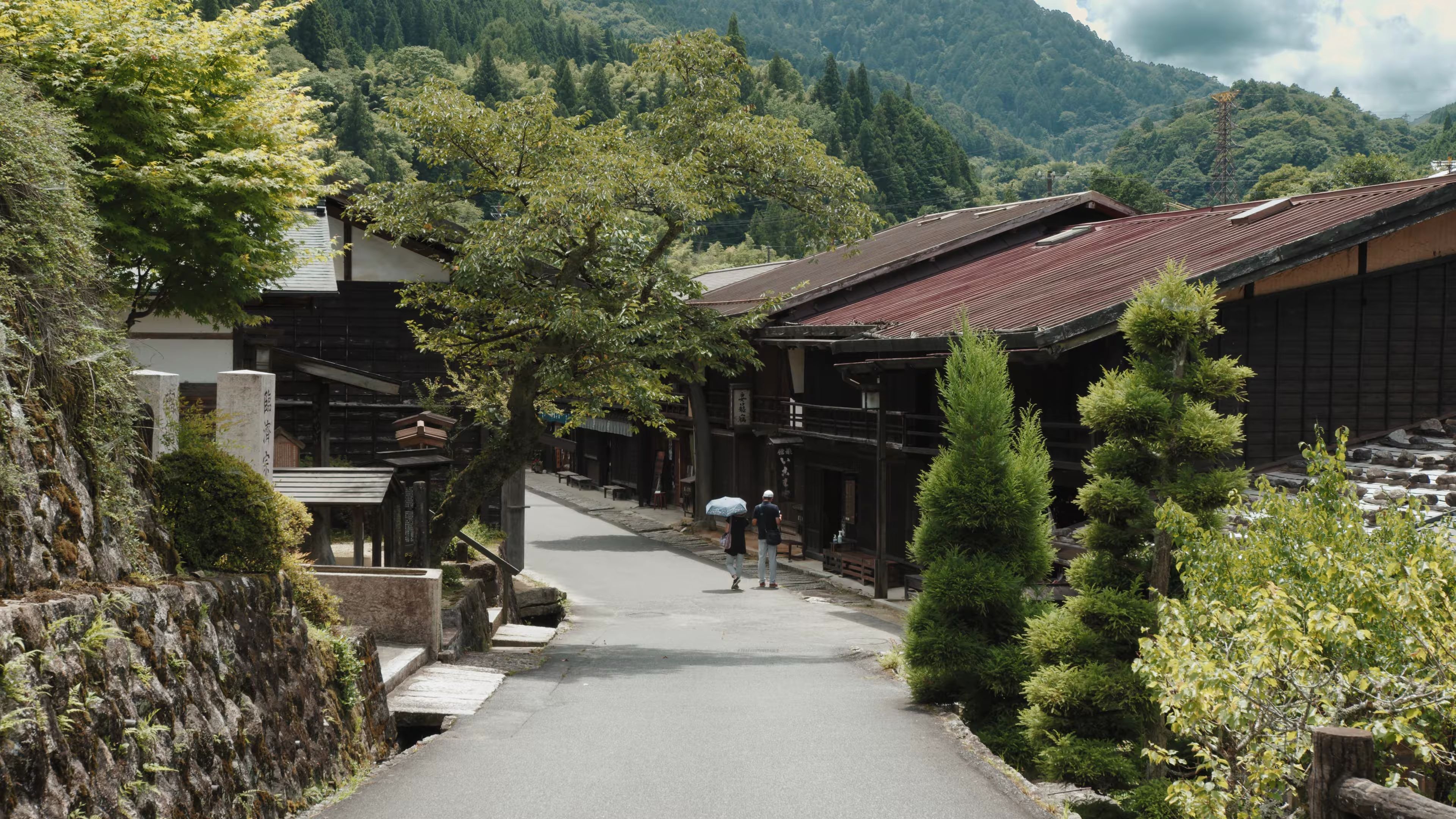 4k画质带你漫步日本长野县旅游圣地妻籠宿 零距离接触明治时期的街道