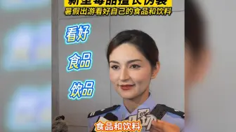 娜娜警官提醒广大青少年：新型毒品擅长伪装。暑假出游要看好自己的食品和饮料。