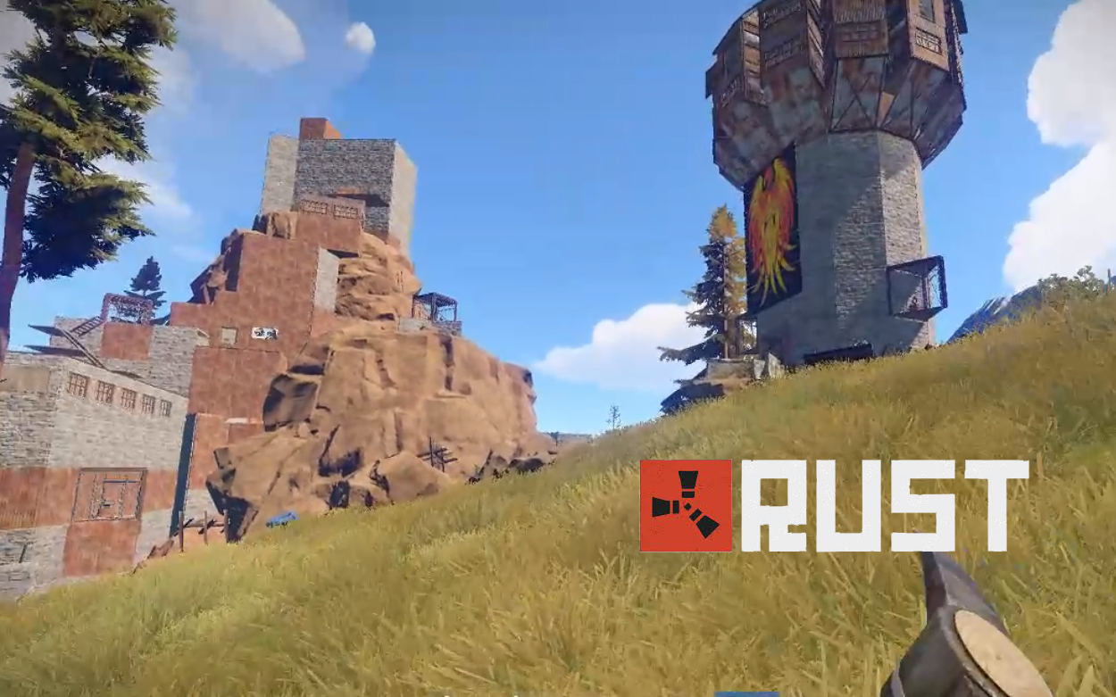 【狗阳直播】RUST 退服前最后一个家,怒抄twitch主播凤凰家哔哩哔哩bilibili