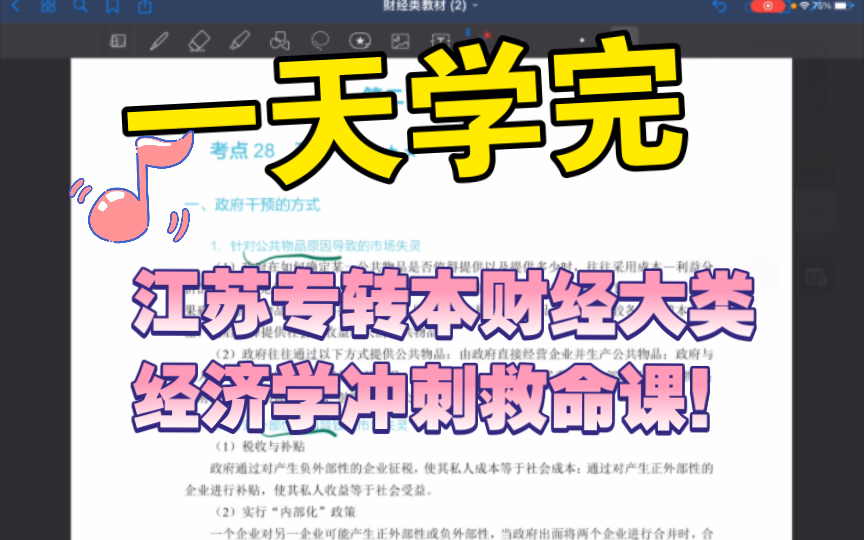 24届江苏专转本财经大啦冲刺救命课!第八章第二节 政府干预哔哩哔哩bilibili