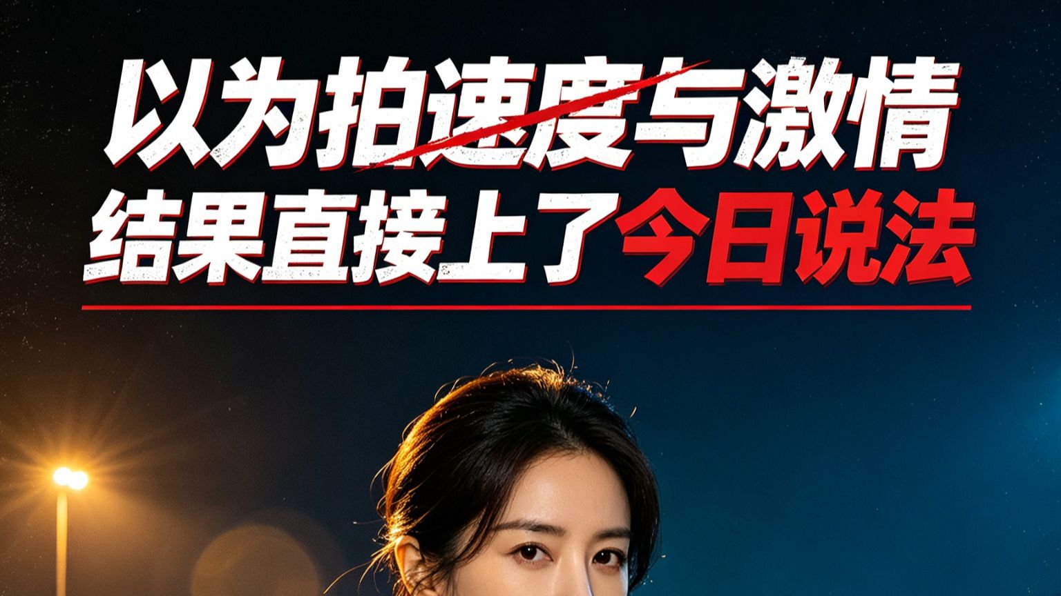 以为在拍《速度与激情》，结果直接上了《今日说法》🏍️
