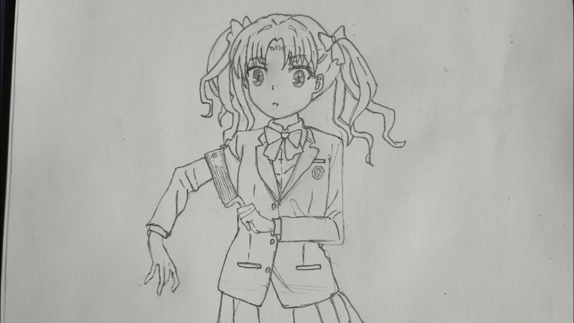 纯手工一小时四十分钟手绘白井黑子,求三连