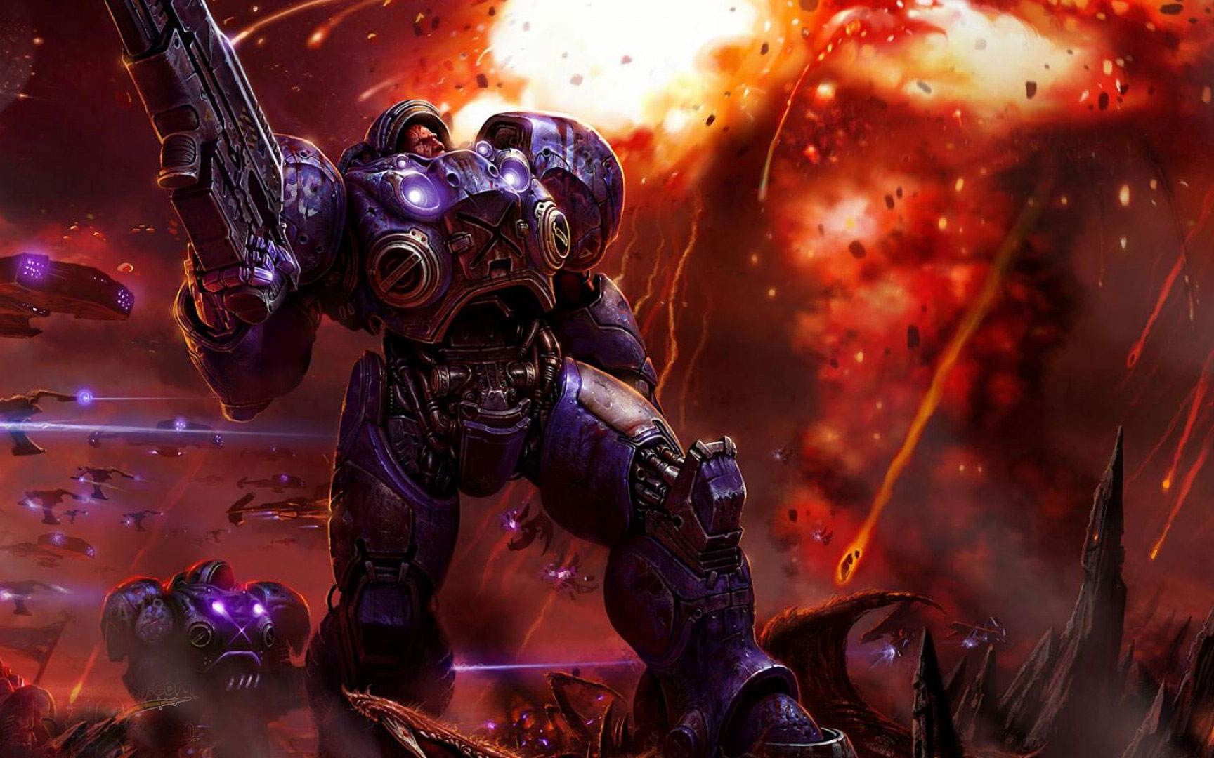 《星际争霸》重制版母巢之战神族战役过场cg之萨尔那加之怒!