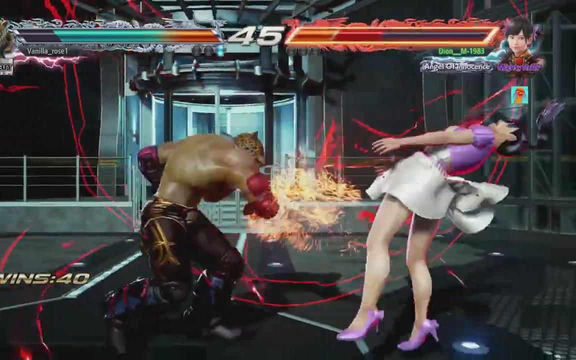 铁拳7小雨与豹王的打闹