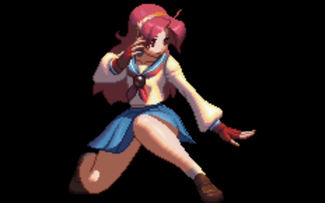 [图]Kof13麻宫雅典娜gif（新图）