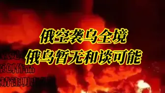 下载视频: 【我就是心净】泽连斯基承认俄军空袭令乌能源产业损失惨重，俄乌暂无和谈可能。